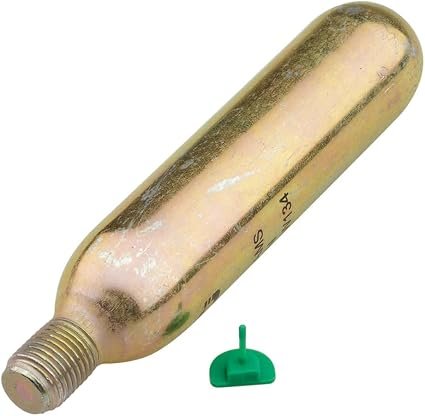 Onyx Outdoors Rearming Kit Models 3001 3100 3301 – 24g CO2 Cylinder with 1/2in Thread and Green Indicator Tab