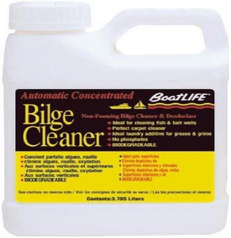 Life Industries 1103 Bilge Cleaner – 128 fl oz Marine Degreaser for Bilges, Compartments, and Engine Spaces