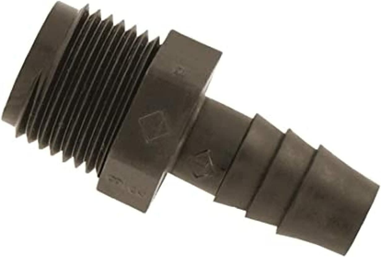 Valterra RF834 Male Adapter Coupler – 3/8in MPT x 3/8in Barb Polypropylene RV Fresh Water Plumbing Fitting - Image 2