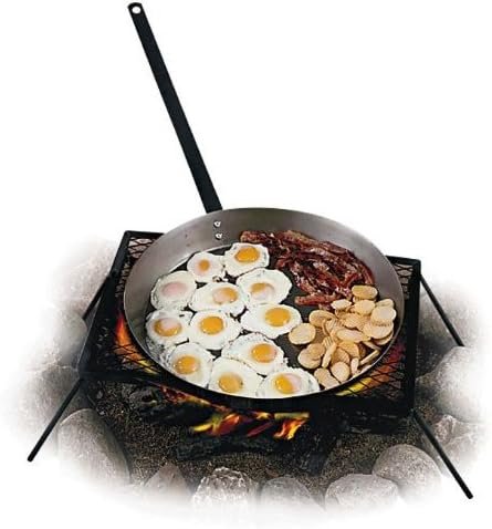 Greenfield 2300 Big Daddy 20.5in Steel Outdoor Skillet – 14 Gauge Campfire Pan with Detachable Handle for Large-Batch Cooking - Image 3
