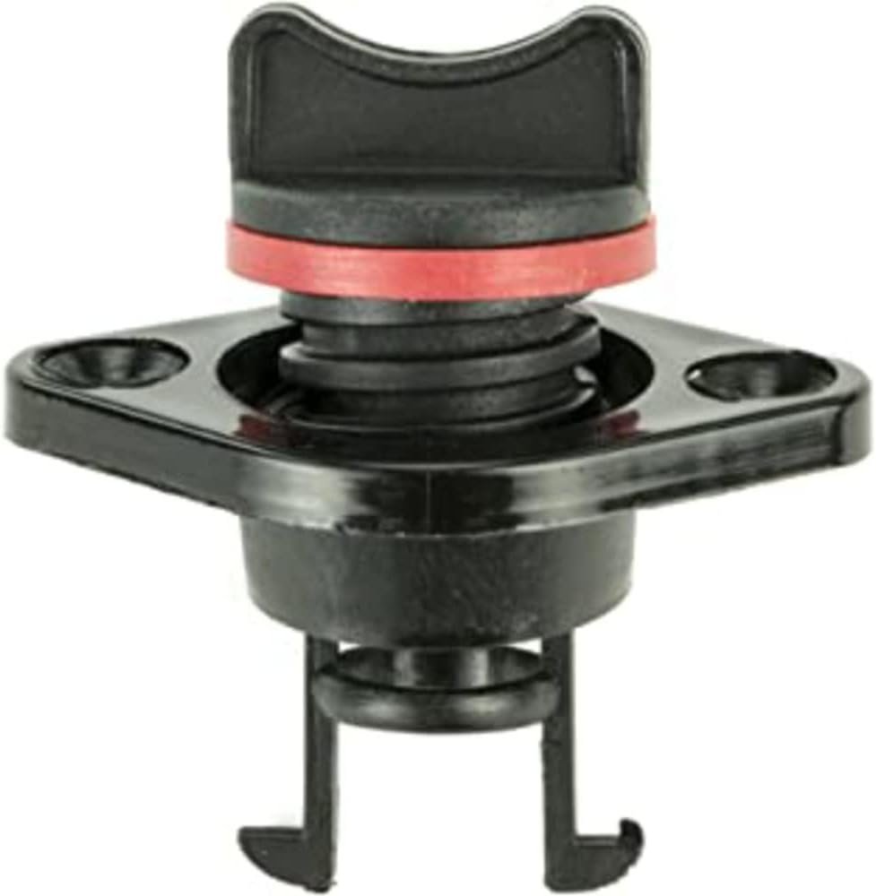 Whitecap 3051BC Garboard Drain Plug – 3/4in Opening Black Nylon Construction with 2-1/16in Flange