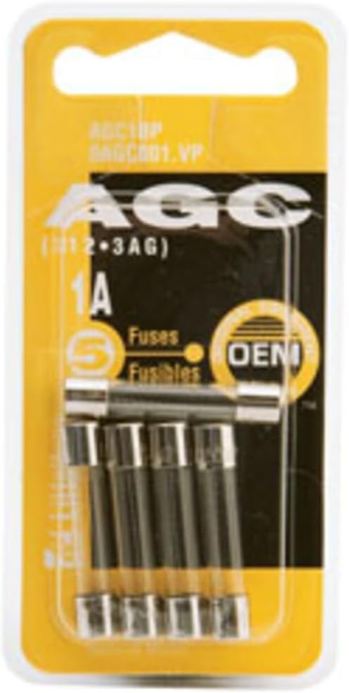 Littelfuse AGC30BP AGC Glass Fuse 5-Pack – 30 Amp Fast-Acting Cartridge Fuses for Electrical Circuit Protection