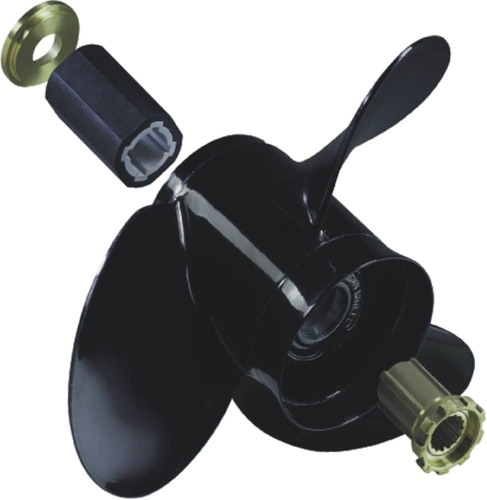 Michigan Wheel 992505 Vortex Aluminum Propeller – 10.125 x 13 Pitch, 3-Blade Design for 20-30 HP Outboards