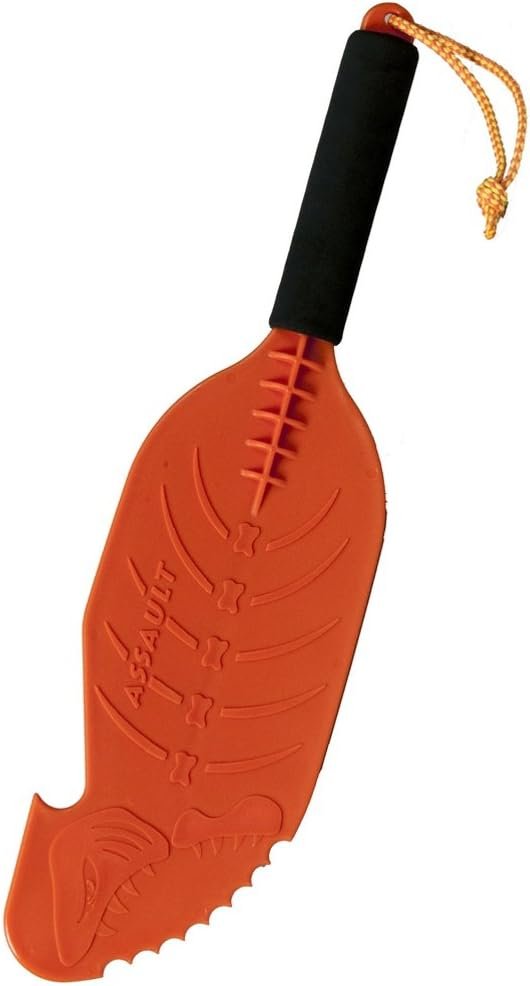 YakGear 60014 Assault Hand Paddle – Hi-Vis Orange Emergency Kayak Hand Paddle with Adjustable Wrist Lanyard