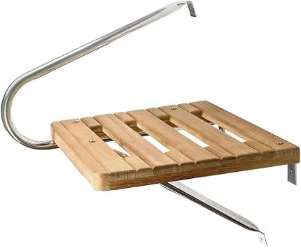 Whitecap 60900 Teak Swim Platform – Outboard Boat Platform with Mounting Hardware Included
