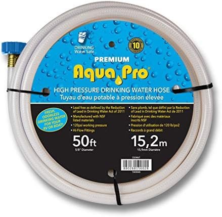 Aqua Pro W20867 Deluxe Water Line Hose – 5/8in x 50ft RV Freshwater Drinking Hose with Flexible Construction - Image 2