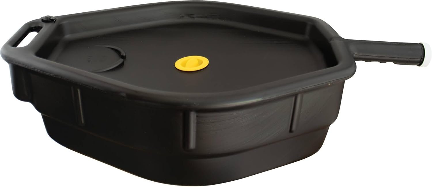 Midwest Can 6400 15 Quart Oil Recycling Drain Pan – Closed-Top Recovery Design with Pour Spout and Carry Handles - Image 2
