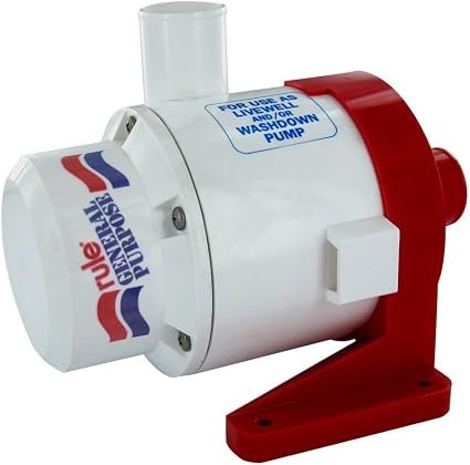 Rule 17A 3800 GPH General Purpose Pump – 12V Water Circulation Pump with 1-1/2in Ports and 220LPM Output