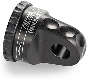 Factor 55 11004 ProLink XTV Winch Shackle Mount – Black Billet Aluminum Recovery Link for ATV and UTV Winches