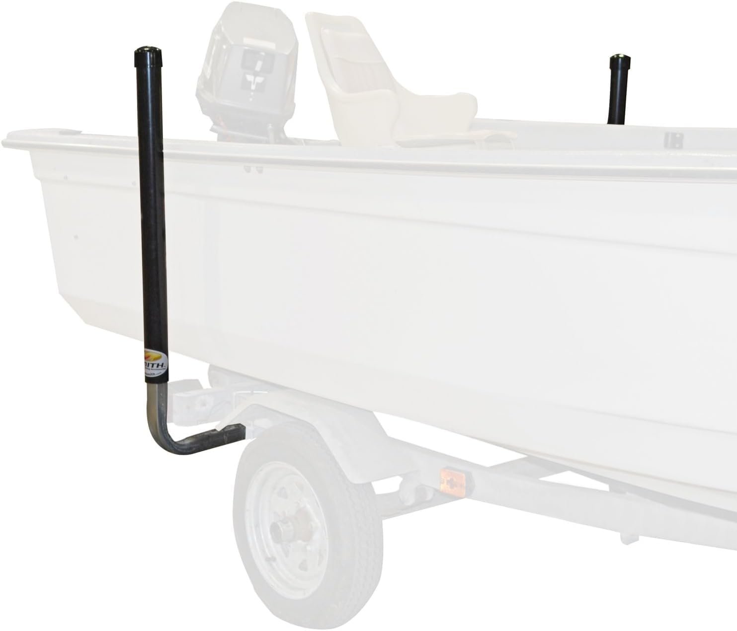 C.E. Smith 27626 Black Post Guide-On Kit – 40in High PVC Guide Posts with Galvanized Mounting Hardware for Boat Trailers - Image 2