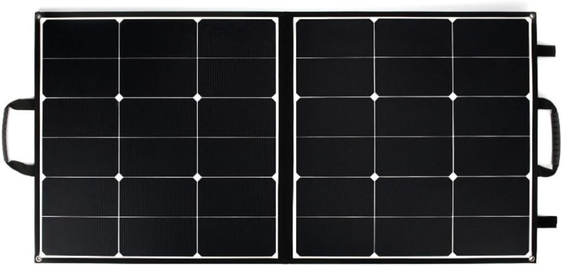 Zero Breeze SP100 100-Watt Portable Solar Panel – Foldable Monocrystalline Design with 24.5% Cell Efficiency and MC4 Connectors