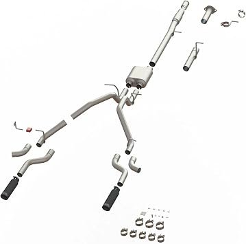 SpeedFX 50100 MaxFlow Xtreme Cat-Back Exhaust System – Silverado Sierra 1500 T304 Stainless Steel Dual Rear Exit