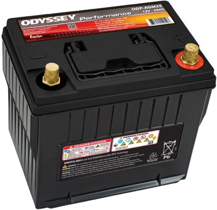 Odyssey ODP-AGM35 Extreme Series Battery – Group 35 AGM Design, 850 CCA, Maintenance-Free Construction - Image 2