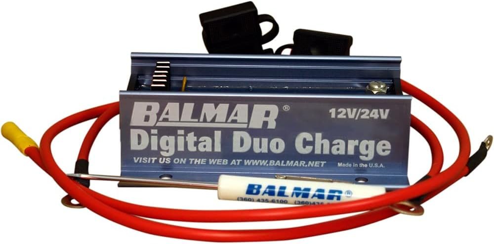 Balmar DDC1224 Digital Duo Charge – 12V/24V Battery Charging Manager – Automatic Auxiliary Battery Charging System