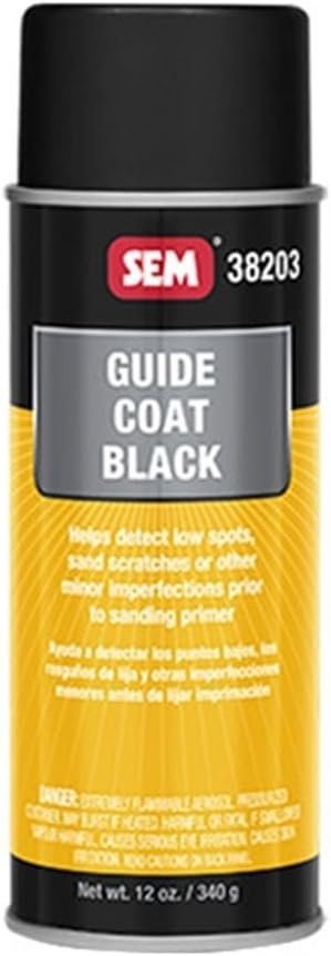 SEM 38203 Black Guide Coat – Aerosol Surface Inspection Coating for Sanding and Refinishing Applications