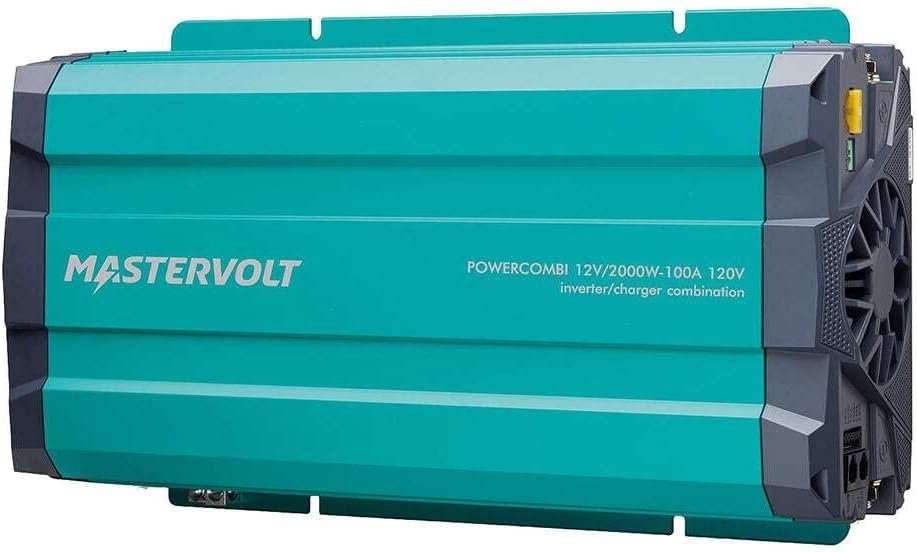 Mastervolt PowerCombi 2000W Inverter Charger Kit – 12V Pure Sine Wave Inverter with 100A Charger and 120V Output