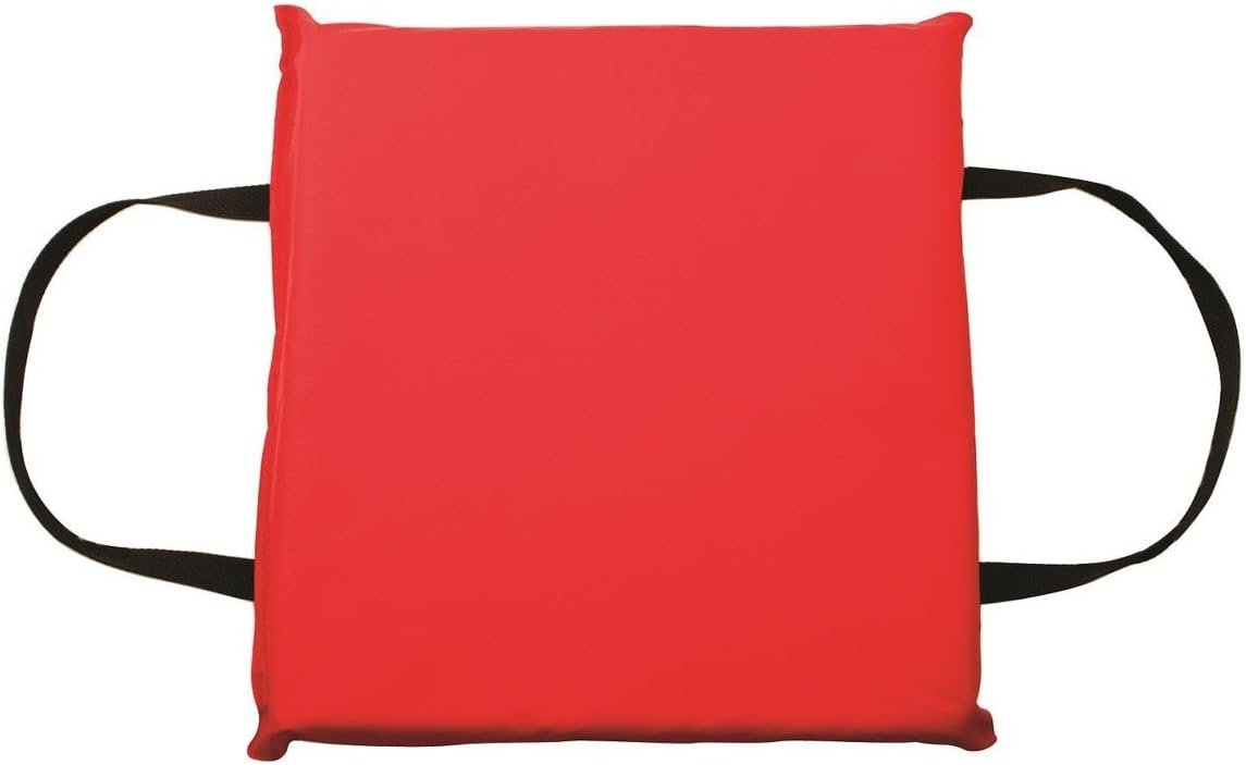 Onyx Outdoor Throwable Foam Cushion Red – USCG Type IV Flotation Device with Closed-Cell Foam Core and Marine Cover - Image 2