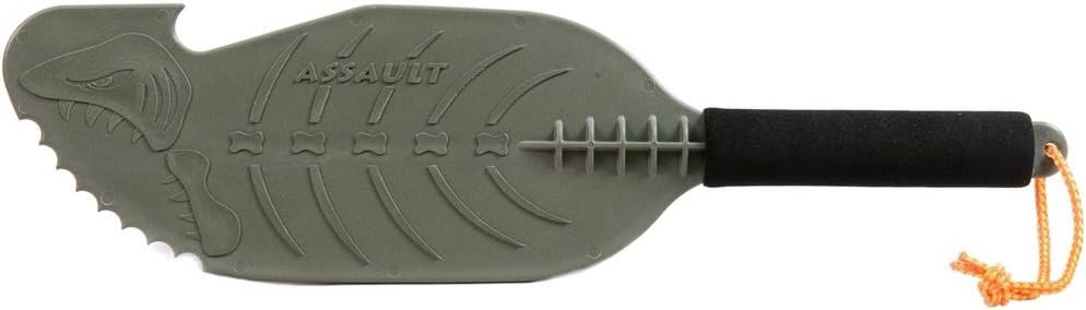 YakGear 60015 Backwater Assault Hand Paddle – 23 in One-Hand Kayak Paddle with Hook End, Serrated Edge & Olive Finish - Image 2