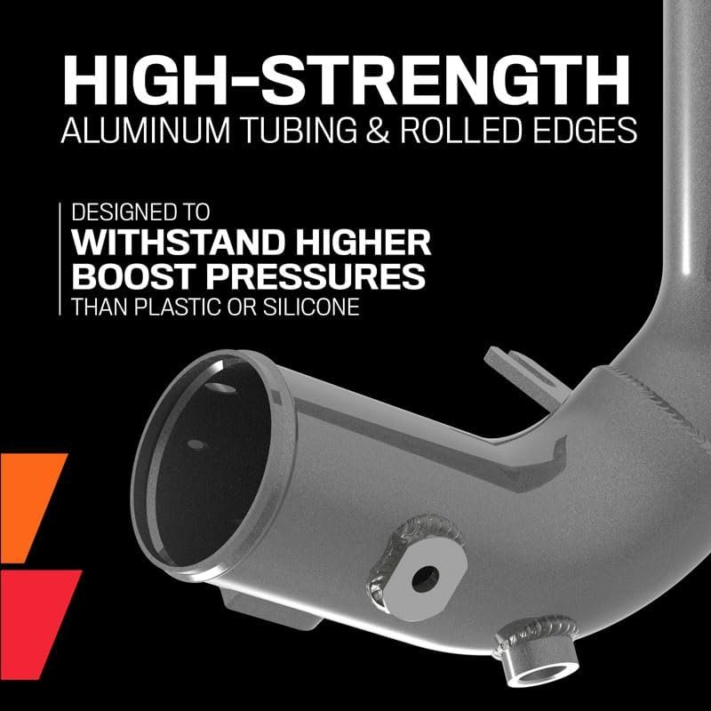 K&N 77-1013KC Charge Pipe Kit – Aluminum Intercooler Pipes for Toyota Tundra 3.4L Twin Turbo with Up to 12.3 HP Gain - Image 7
