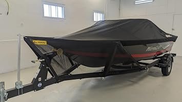 RockGard 741417 Medium V-Front Boat Shield – 33in Bow Height Protection for 9ft Trailer Span V-Hull Boats