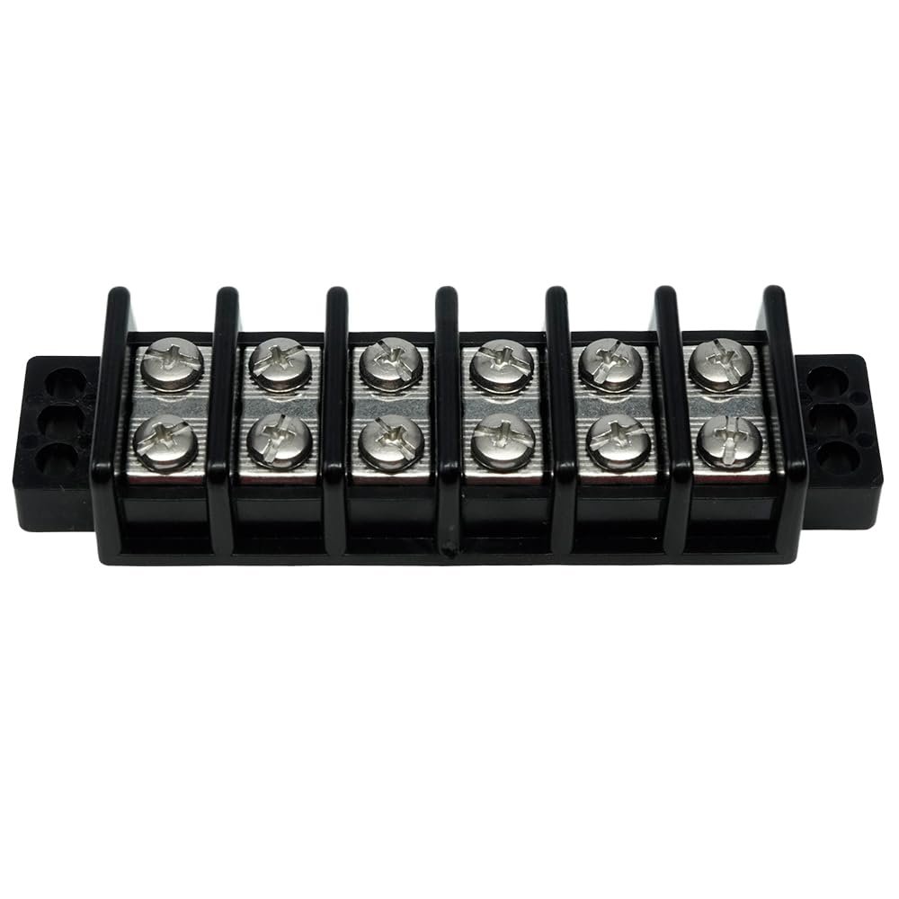 EGIS Mobile 223006 Terminal Block – 30A 6-Circuit Power Distribution Block with Surface-Mount Design for Mobile Electrical Systems