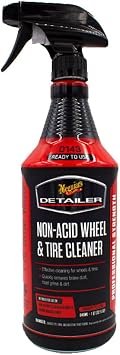 Meguiar’s DRTU14332 Non-Acid Wheel & Tire Cleaner – 32 oz Ready-to-Use Formula for OEM, Chrome & Painted Wheels