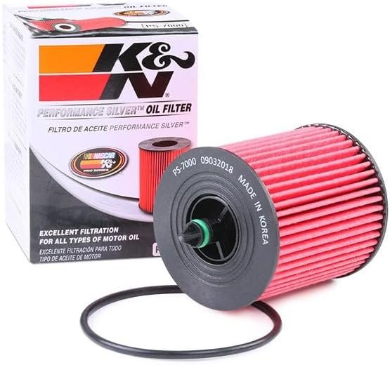 K&N PS-7000 ProSeries Cartridge Oil Filter – 89mm Height, 61mm OD, High-Flow Premium Media with O-Ring Included - Image 2