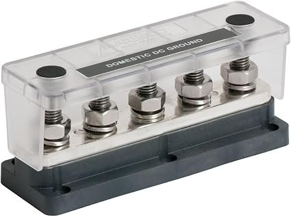 BEP 777BB5S650 Heavy-Duty Busbar – 5 Stud Power Distribution Block, 650A Capacity