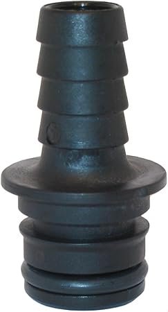 Flojet 20381002 1/2 in Hose Barb Water Fitting – Straight Connector for Flexible Water Line Installations