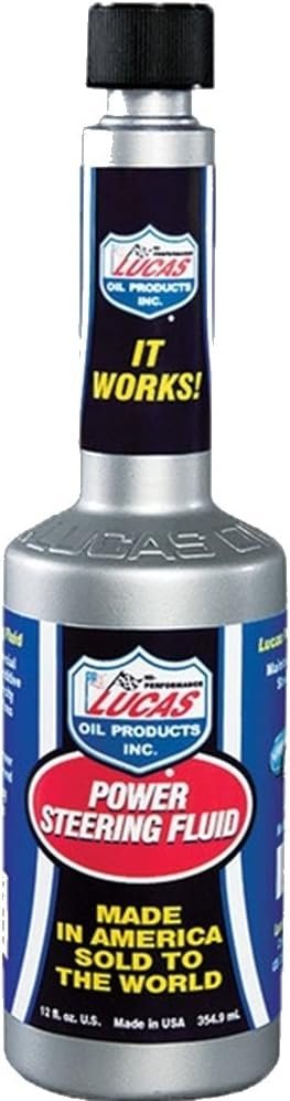 Lucas Oil 10823 Power Steering Fluid 12 oz – Conditioning Formula for Hydraulic Steering Systems