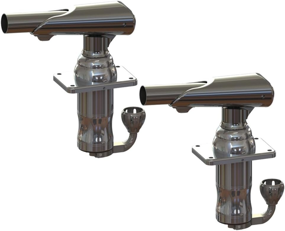 TACO Marine GS-300 Stainless Steel Outrigger Mount Assembly – Marine-Grade Adjustable Mounting System for Outriggers