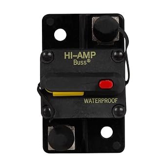 Bussmann 285060F121 Manual Reset Circuit Breaker – 60 Amp Rating, High-Amp Protection, Surface Mount Design