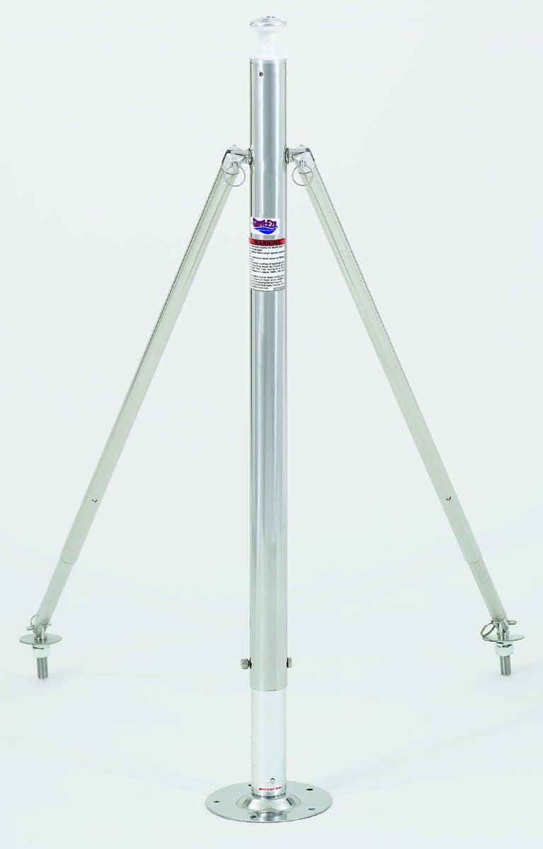 Attwood SP923009AD Adjustable Pro Pylon – Stainless Steel Marine Tow Pylon with Retail Packaging