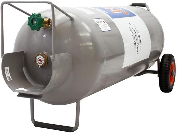 Flame King YSN100HOG 100 lb Propane Cylinder Hog – High-Capacity Steel LP Tank with POL Valve Connection - Image 4
