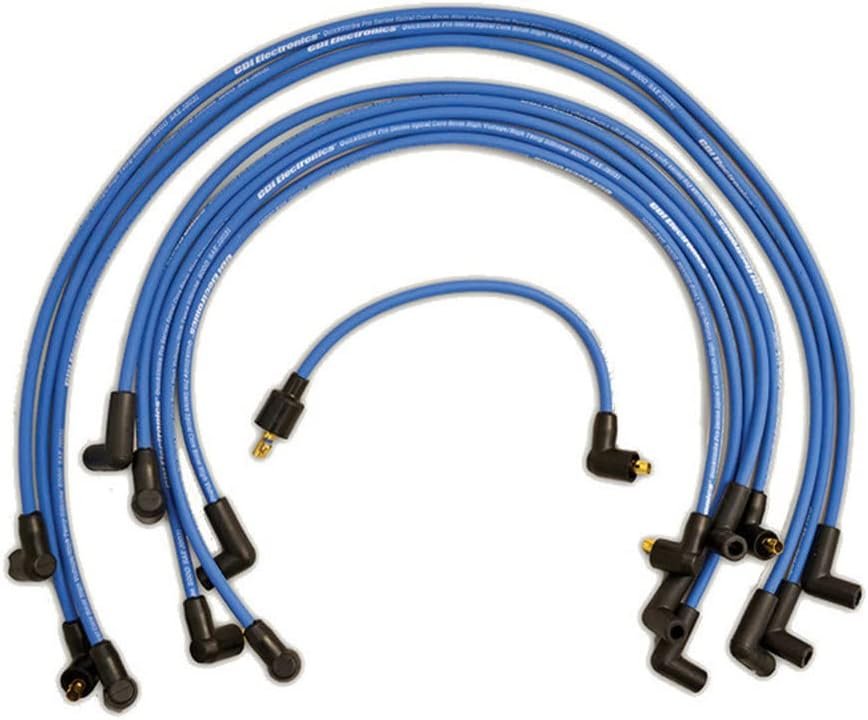 CDI Electronics 6310023 Spark Plug Wire Set – 4 Cylinder Marine I/O Ignition Wires with Preassembled Boots