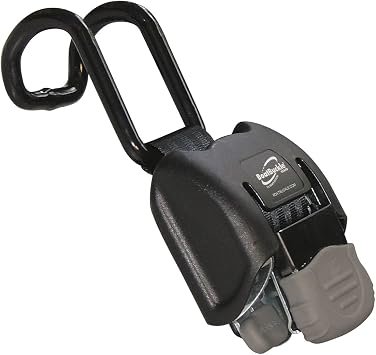 IMMI BoatBuckle F14221 Retractable Gunwale Tie-Down – 2in x 43in Self-Retracting Boat Trailer Securement Strap