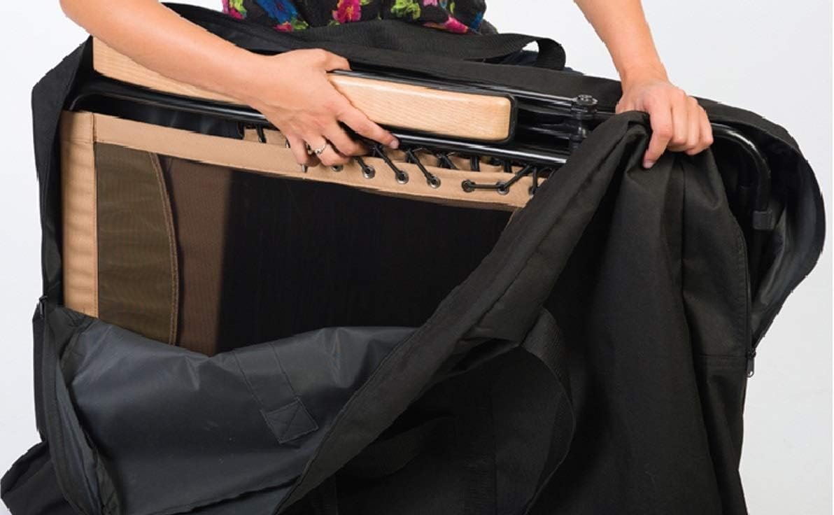 Faulkner 43951 Folding Chair Storage Bag – Black Polyester Carry Bag for Camping and Director Chairs with Zipper Closure - Image 6