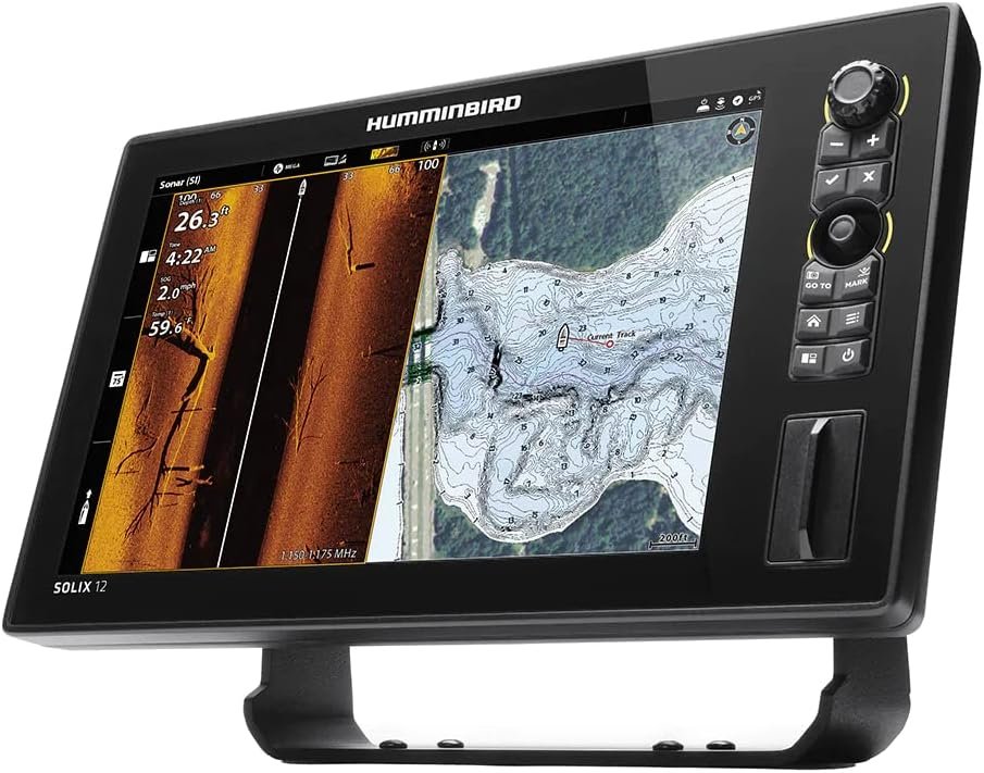 Humminbird SOLIX 12 CHO 411550-1CHO Fish Finder GPS – 12.1-Inch Display with CHIRP MEGA SI+ and No Transducer - Image 2