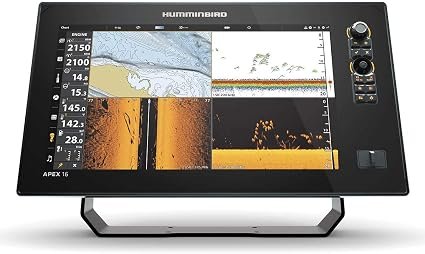 Humminbird APEX 16 411500-1 Fish Finder GPS – 15.6-Inch Full HD Display with MEGA Side Imaging+ Transducer Included
