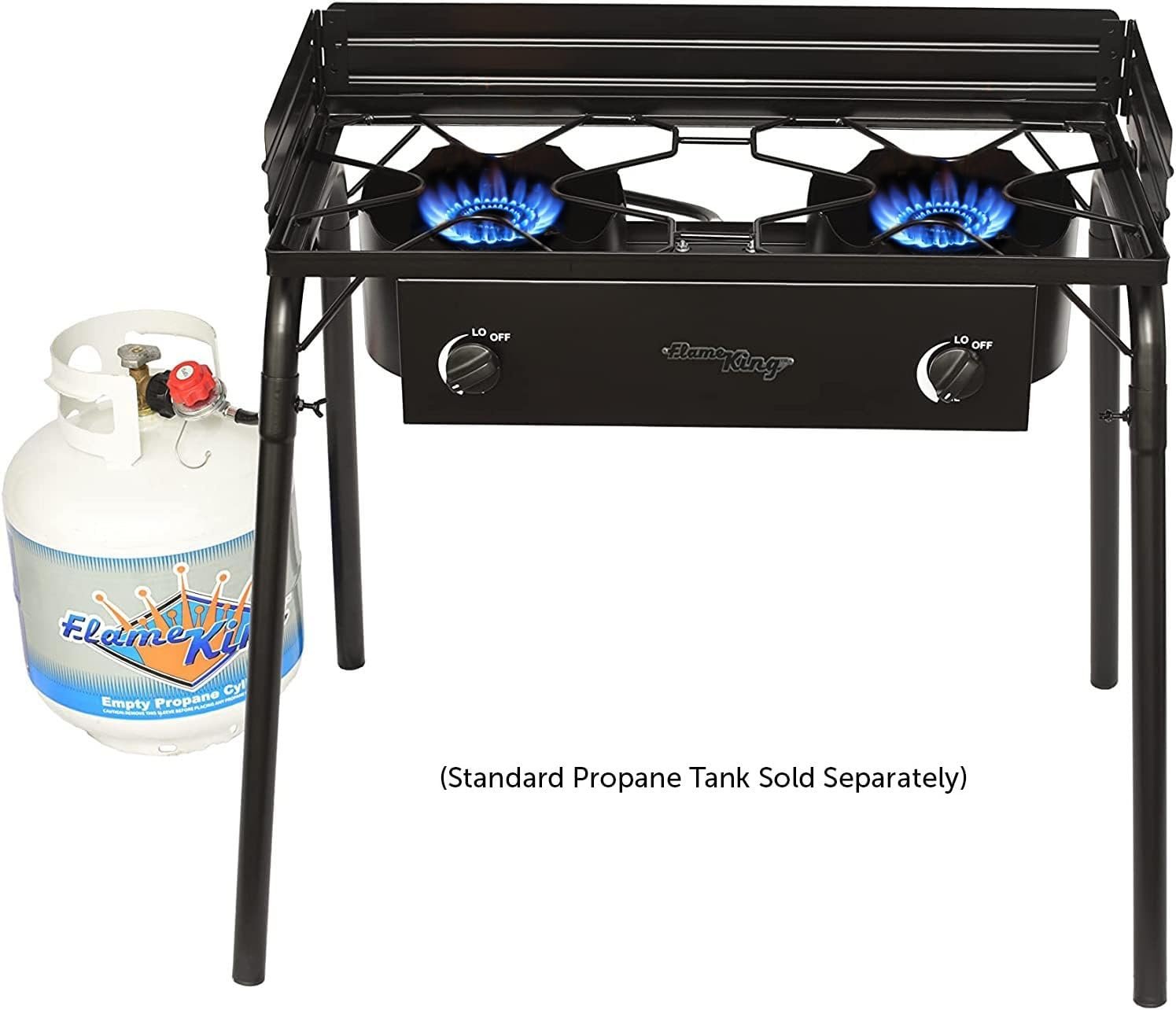 Flame King YSNDB60K Double Burner Propane Stove – 60,000 BTU Outdoor Cooking System with Dual Adjustable Burners - Image 6