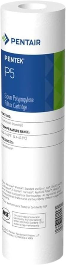 SHURFLO 15501443 Replacement Filter Cartridge – Single-Pack Water Filtration Cartridge for Freshwater Systems