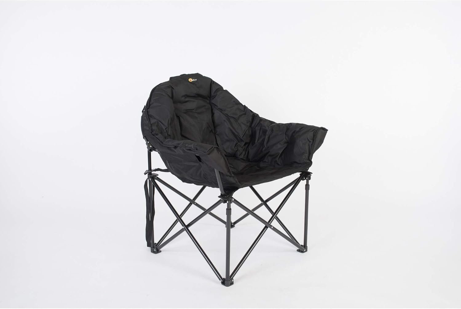 Faulkner 49570 Big Dog Bucket Chair – Black Folding Outdoor Camp Chair for Camping and Recreation - Image 2