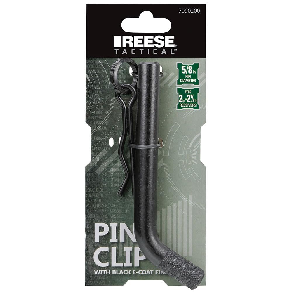 Reese Towpower 7090200 Tactical Trailer Hitch Pin & Clip – 5/8 in Receiver Pin with Corrosion-Resistant Finish and Tactical Grip - Image 2