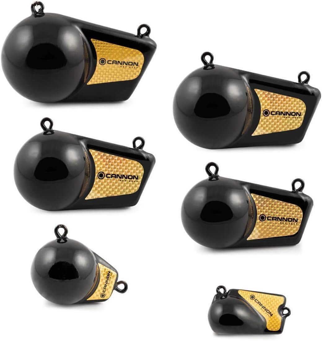 Cannon 2295184 Flash Weight 10lb Trolling Weight – Vinyl-Coated Downrigger Weight with Reflective Prism Tape Fin - Image 3