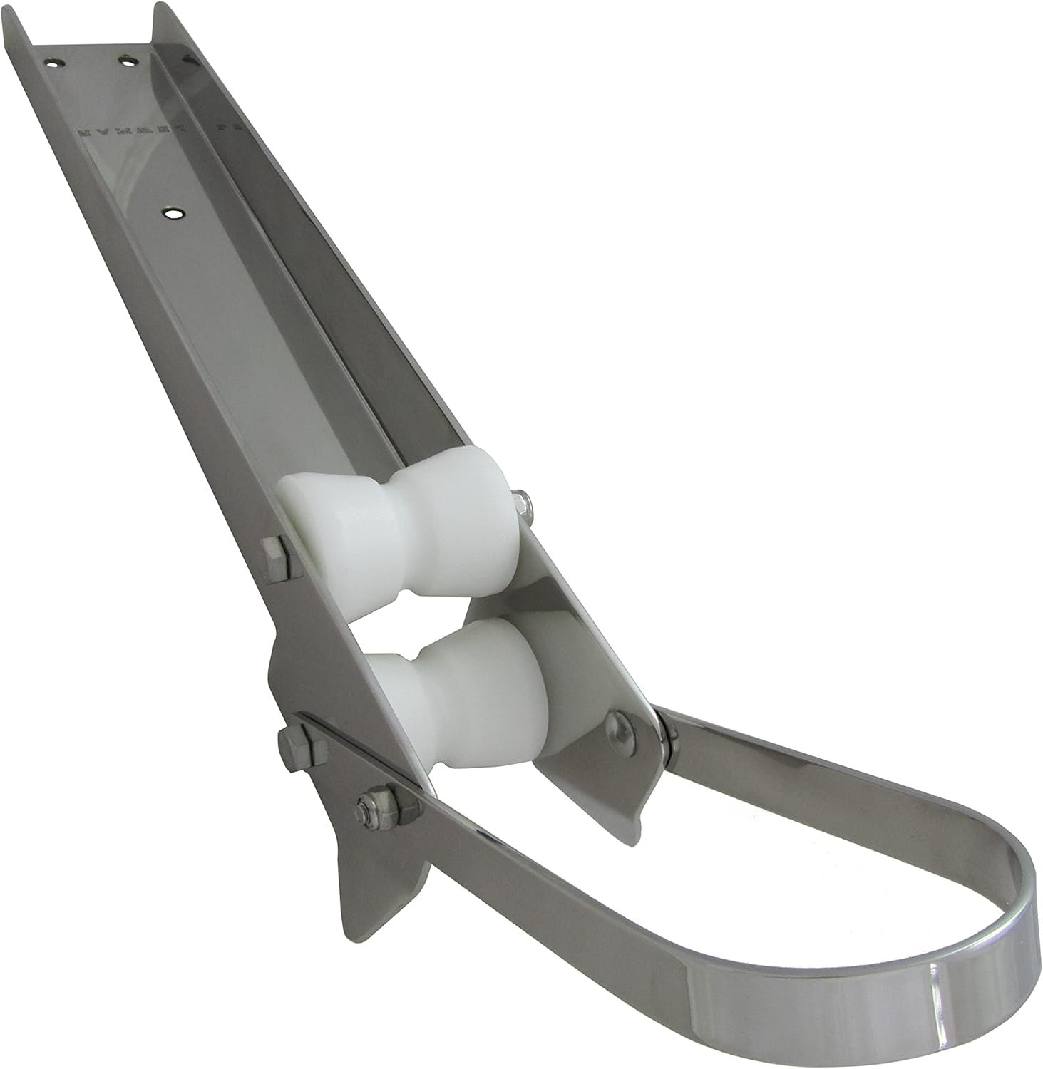 Lewmar 66840008 Delta Short Bow Roller – 23.69in 304 Stainless Steel Roller for 7kg–16kg Delta & DTX Anchors