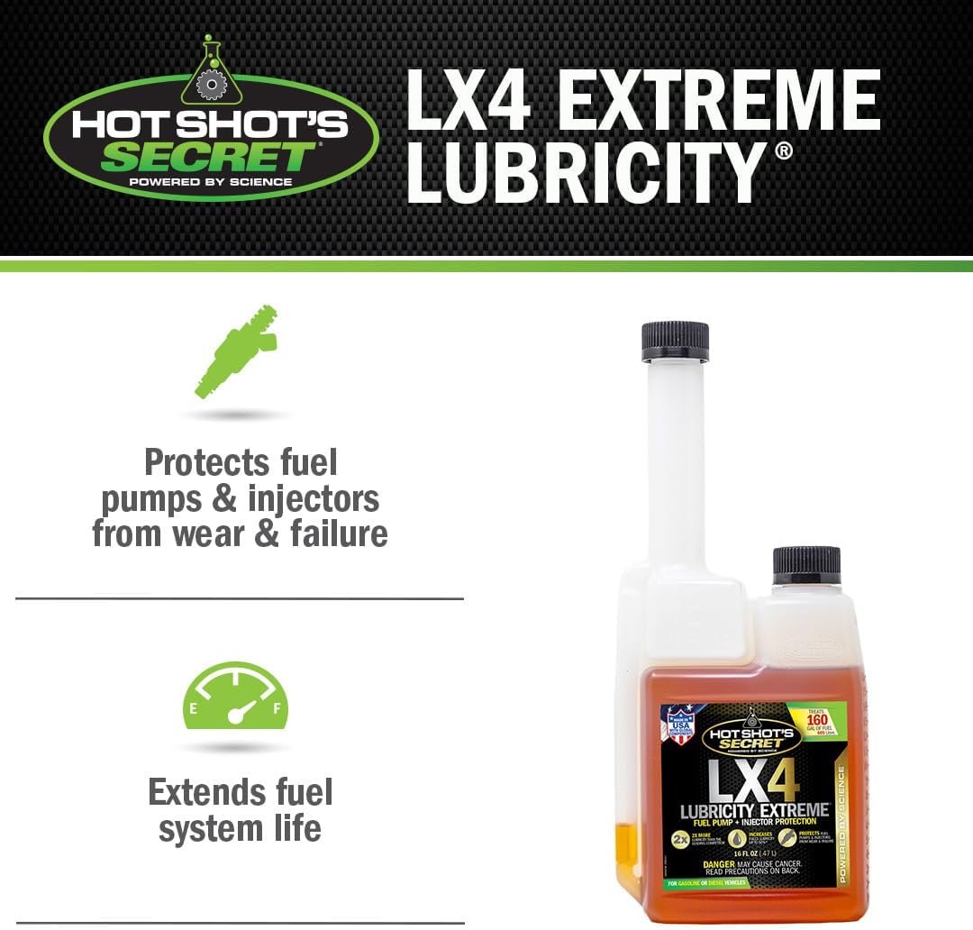Hot Shot's Secret LX416ZSP Lubricity Extreme Fuel Additive – 16 oz Squeeze Bottle for Diesel and Gasoline Fuel Systems - Image 5