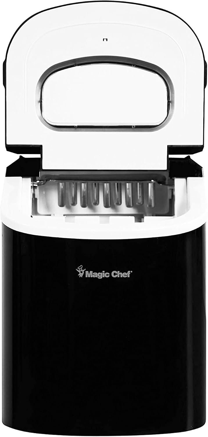 Magic Chef MCIM22B Portable Ice Maker – 27 lbs Daily Production – Black Finish – Countertop Ice Machine - Image 7