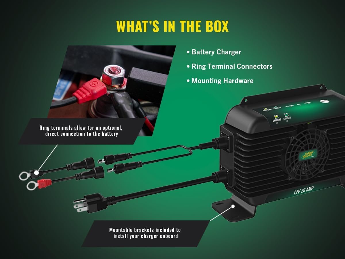 Battery Tender 0222011DLW PowerPlus On-Board Charger – 12V 26A Output, IP68 Waterproof, UL Marine Ignition Protected - Image 7