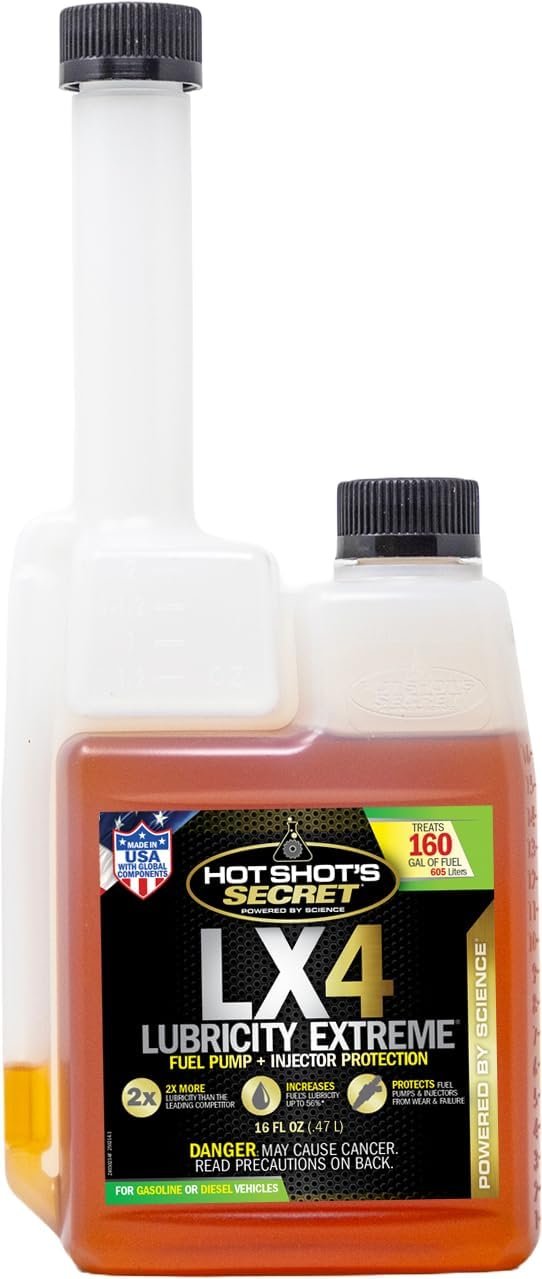 Hot Shot's Secret LX416ZSP Lubricity Extreme Fuel Additive – 16 oz Squeeze Bottle for Diesel and Gasoline Fuel Systems - Image 2