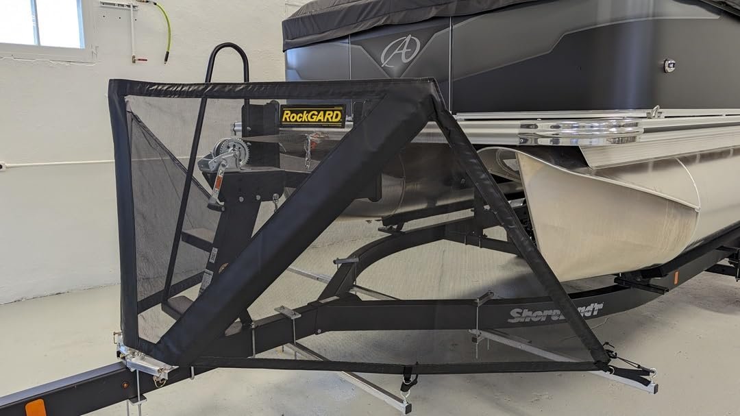 RockGard 748666 Pontoon RockGard Shield – Trailer-Mounted Debris Protection System for Pontoon Boats - Image 2